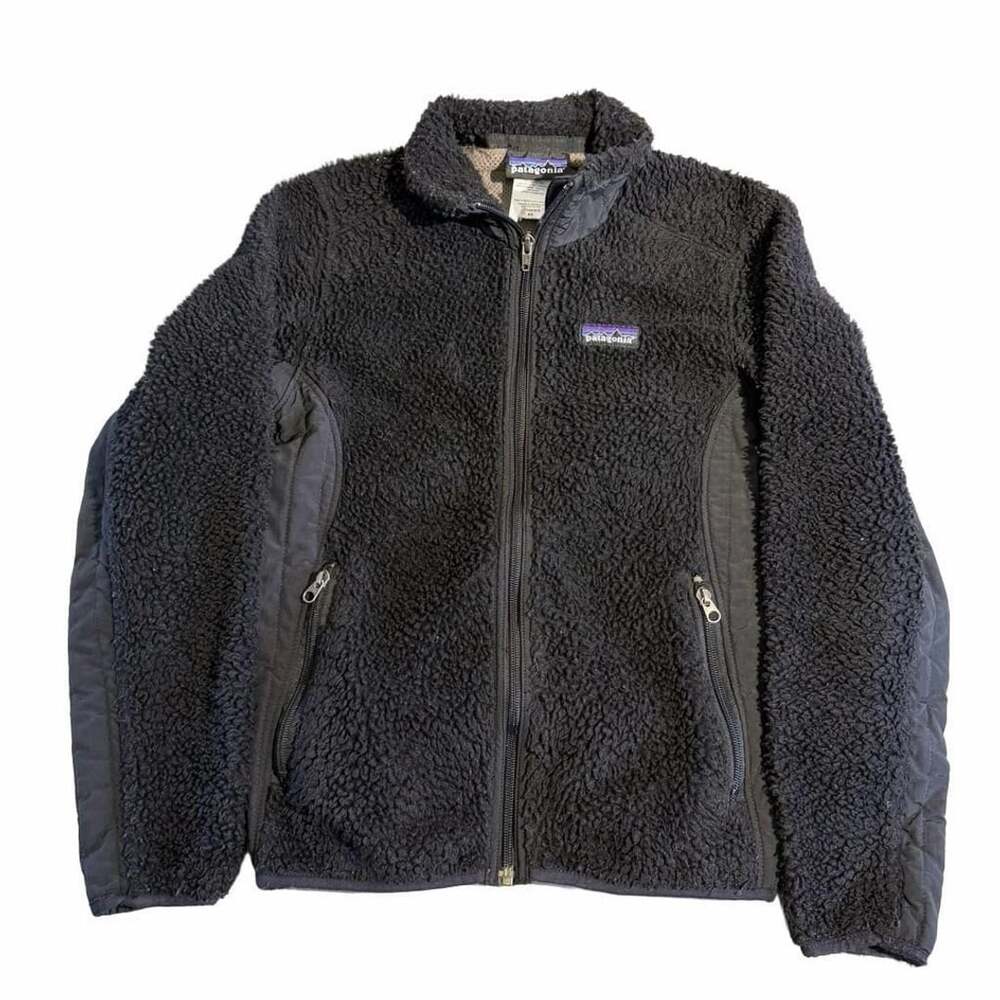 Vintage Patagonia Retro-X Fleece Jacket Size XS Black Full Zip Sherpa Teddy